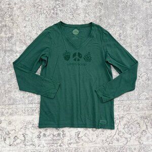 Life is Good crusher tee shirt long sleeve